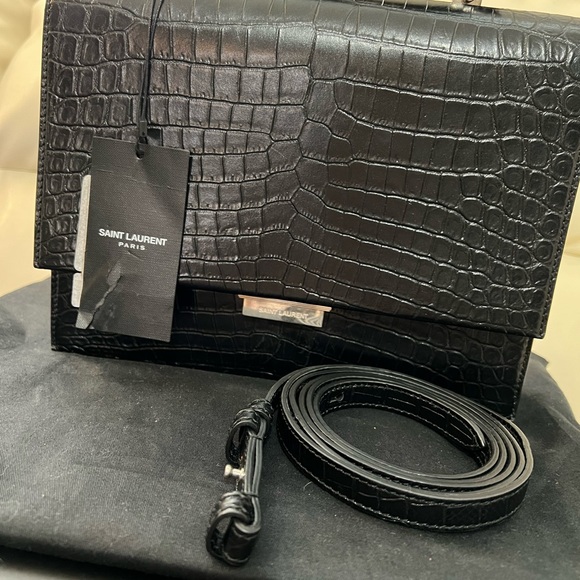 Saint Laurent - Top Handle - Babylone RARE crocodile leather - Picture 2 of 15
